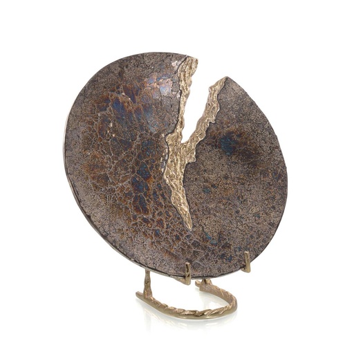 [107006282] Mosaic Glass Charger Ii
 (Charcoal,H: 33.02CM, Charcoal)