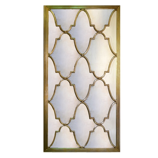 [208001130]  Michelle Mirror Venetian Silver (Dark Bronze,110X144 H CM, Bronze/Gold)