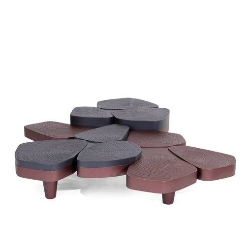 [202001374] Da Vinci Coffee Table (Cream,110x42x46 66x42x43 40.5x34x39, Shagreen/Penshell)