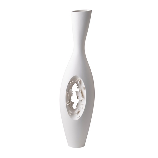 [1070022617] Falling In Love-F, Inner Beauty Porcelain Vase, White (Dark,25x31x8H CM, D152 Dark)