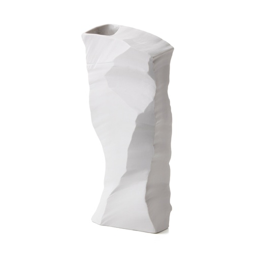 [1070022627] Artika 3, Porcelain Vase, White (Cream,8x26x53 H CM, Bronze-Patina/Brass)