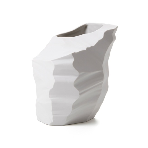 [1070022629] Artika 1, Porcelain Vase, White (White/Blue,17x20x38 H CM, Porcelain)