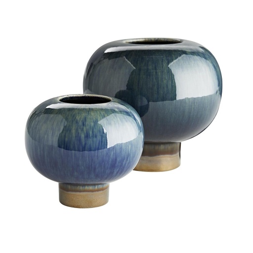 [1070022641] Tuttle Vases, Set Of 2
 (Violet/White,24x24x24H cm, Ceramic)