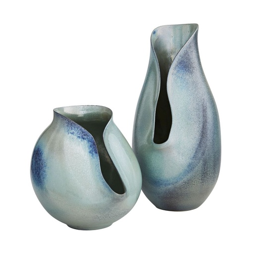 [1070022644] Isaac Vases, Set Of 2
