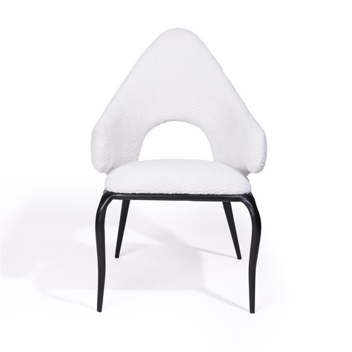 [206001125] Mavros Chair (Black,64x64x82H CM, Upholstered)