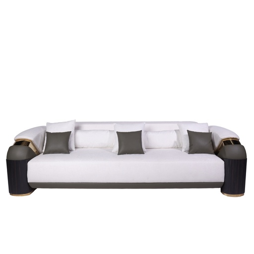 [203002238] Reyyan Sofa (Cream,110x250x80H CM, Shagreen)
