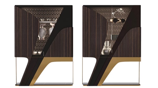 [201002084] Reyyan Cabinet (Cream,36x150x90H CM, Antique Natural Shagreen)