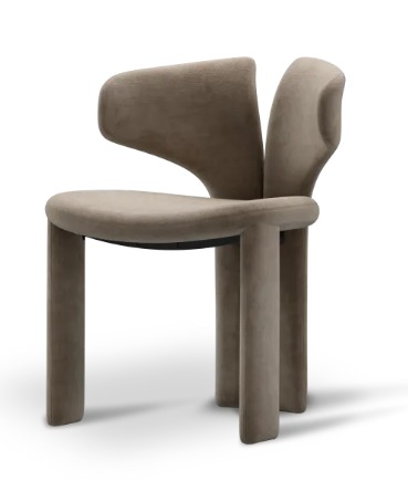 [207007002] Viva Armless Chair (Brass,55x60 CM, Upholstered)