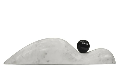 [107004339] Inika 04 Sculpture (White,45.8x9.5x10, Stone)
