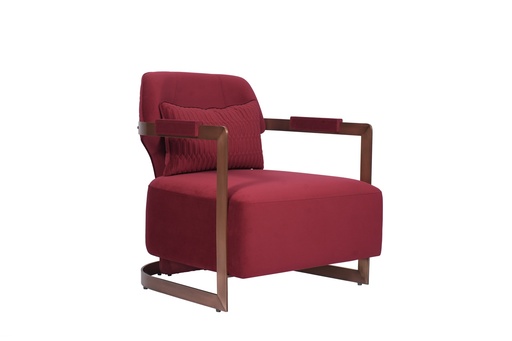 [206000338] Arm Chair
Ss 304 Electroplated  With Fabric Upholstery With Ss 304 Accent  (Tiger Eye Top,W32.5xL150xH82.5, Brass Metal Base / Tiger Eye Top )