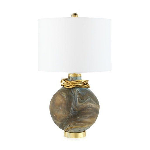 [110001517] Jovian Table Lamp 
 (Gold,W111xD5.71xH172, Molten)