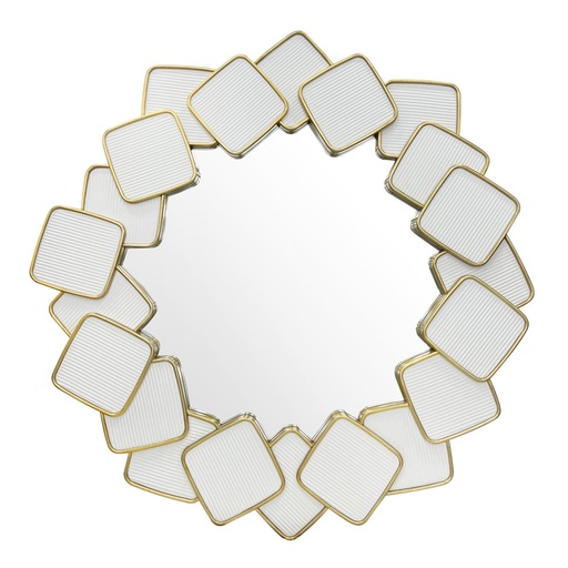 [208001227] Overlap Mirror  (Clear/Gold,155X155 CM, Gold Coast)
