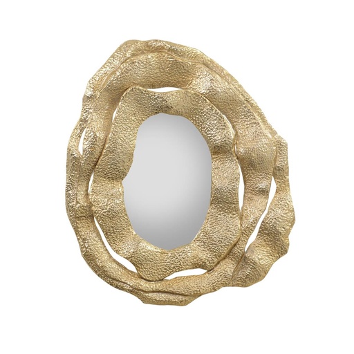 [208001328]  Brutalist Triple-Frame Mirror 
 (Gold,W122xD5.71xH122.55, Gold Coast)