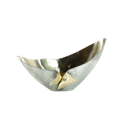[10200110334] Andiamo Bowl, Nickel

 (Blue,W30.48xD16.51xH31.115, Porcelain)