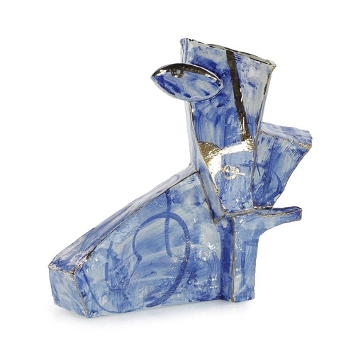 [1070022663] Abstraction Vase, Large

 (Nickel,22X40X35 H CM, Nickel/Metal)