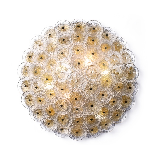 [207001242] Golden Halo Sconce (Crystal and Golden Metal,DIA120xH180, Crystal and Golden Metal)