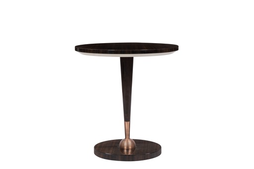 [202002702] Side Table ettu-25/26 (Brown/Black,42x26x163H cm, Wood/Metal)