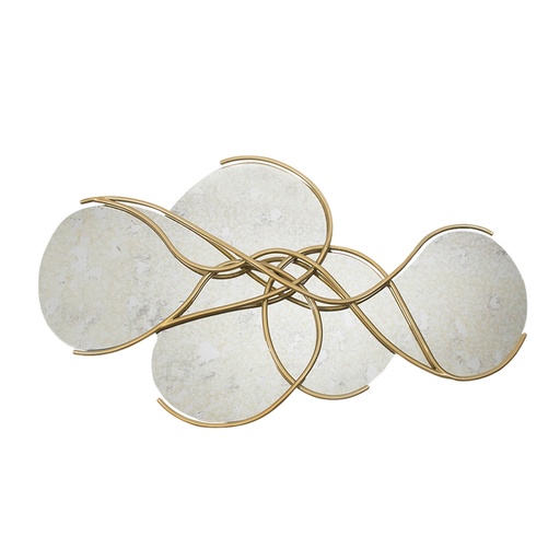 [53-112-160 V2] Meghalaya Mirror 160 (95x15 DEEP x 163 H cm, Frame: Version 2 - Metal effect ref. Brass, brushed with gloss finish Mirror: Antique mirror.)