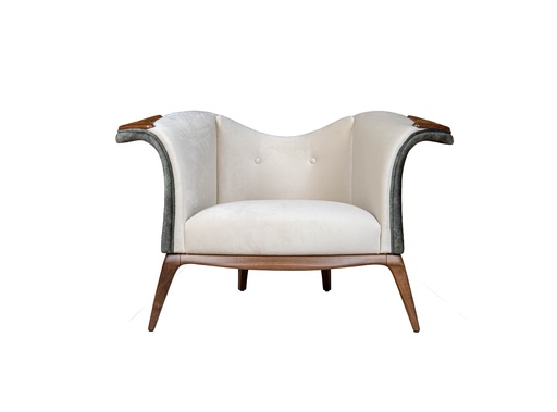 [63-702 V2-OB] Harlequin Armchair (Orange,95x90x80H.cm, Upholstered)