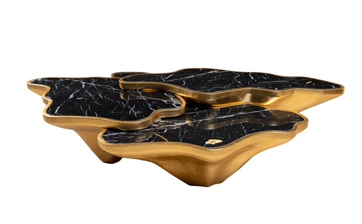 [32-212 V2] Pamukkale Coffee Table (271x300 cm, Hand-tufted botanical silk & Mohair wool.)