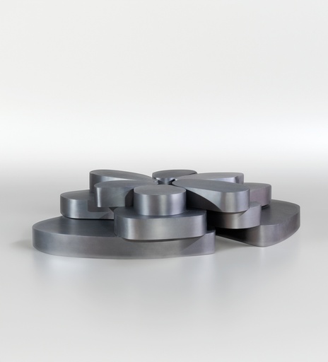 [202001494] Contour Pebble Coffee Table (11 parts) (Oro Rosa,120x280x77, Metal)