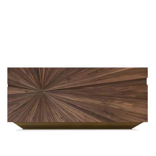 [16-209
] Darvaza Sideboard (Brown/Black,1SS-90x81x75H 3SS-208x81x72H CT-130x70x37H ST-72x72x43H, Powder Coated Aluminum Frame)