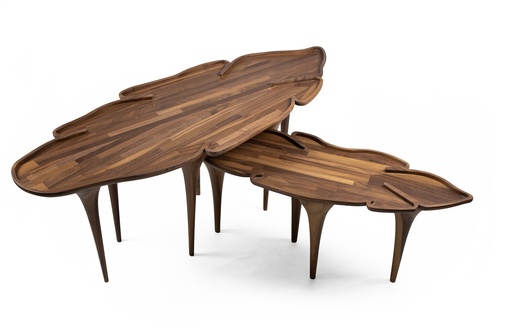 [32-110] Korowai Coffee Table (White,7x13x30 H CM, Porcelain)