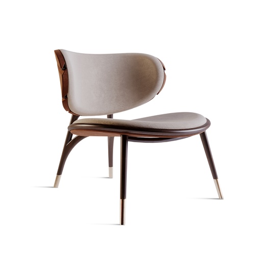 [63-310] Uchiwa Armchair (White,7x13x30 H CM, Porcelain)
