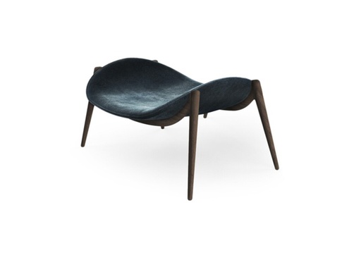 [69-507] Khepri Ottoman (Cream/Bronze,DIA32xH46, Shagreen)