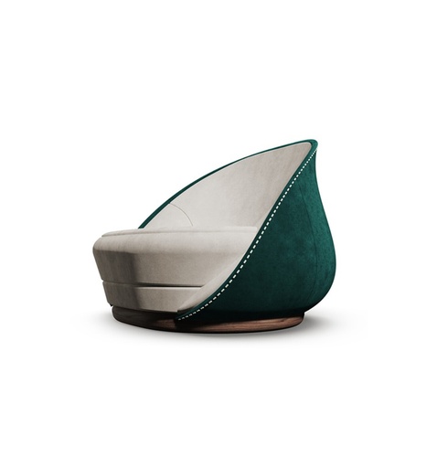 [64-512-01
] Tulip Arm Chair (Cream,18x33x8 H CM, Shagreen)