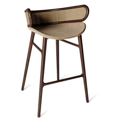 [68-119] Mudhif Bar Stool (Brown/Black,1SS-90x81x75H 3SS-208x81x72H CT-130x70x37H ST-72x72x43H, Powder Coated Aluminum Frame)