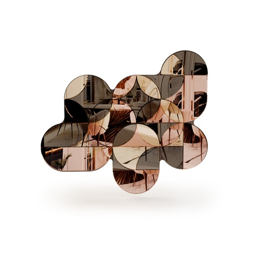 [53-703
] Marqueyssac Mirror (W: 93cmxD: 74cmxH: 74cm, )