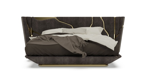 [71-106
] Kintsukuroi Bed (White,16x18x34 H CM, Porcelain)