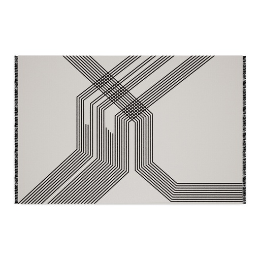 [91-125
] Tecelã Rug (Cream,18x33x8 H CM, Shagreen)