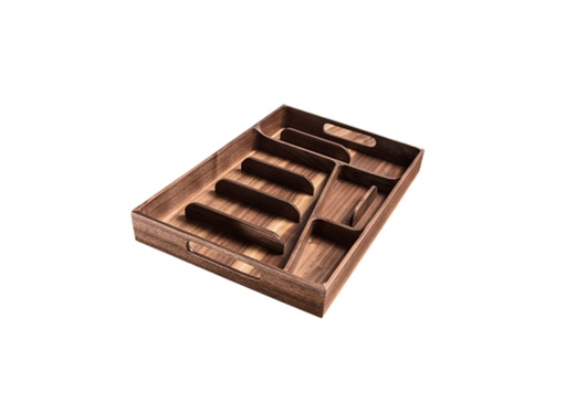 [102-503
] Whakairo/ Cutlery Tray (White,25x25x48H CM, Porcelain)