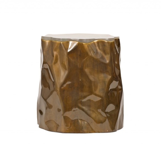 [1006] Crunch Side Table (Cream,18x33x8 H CM, Shagreen)