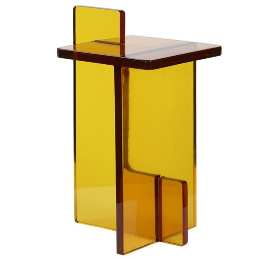 [1027-CR] Elle Side Table (White,25x25x48H CM, Porcelain)