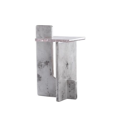 [1027-PGIR] Elle Side Table
(Grey Parchment)
