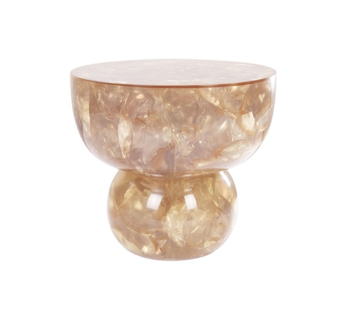 [1055-CR24] Daphne Side Table
(Yellow Champagne)