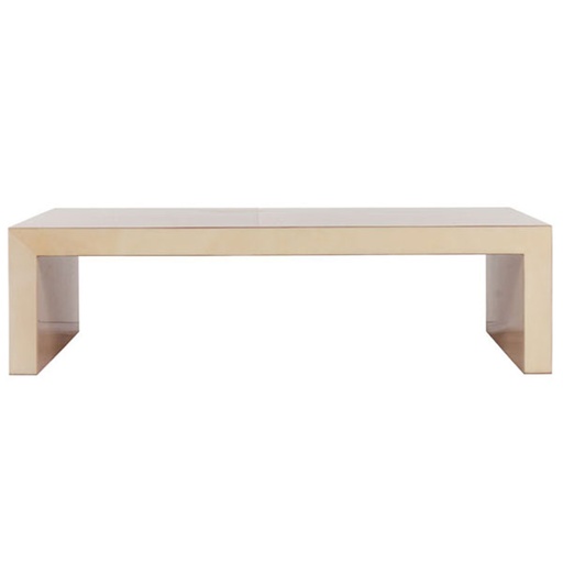 [2006-PN] Parsons Coffee Table
(Natural Parchment) (81x120x181, Goatskin)