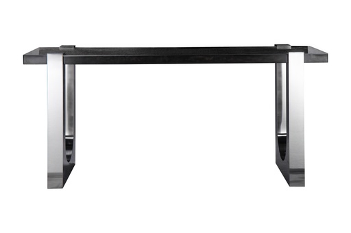 [3001-PCSP] Za-Za Console
(Charcoal Parchment & Stainless)