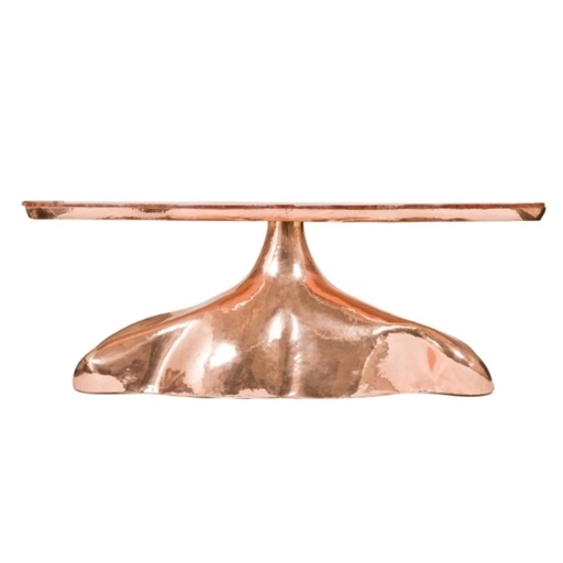 [3006-LE] Copper Console (Cream,33x150x90 H CM, Shagreen/Brass )