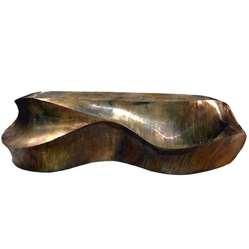 [3007-BTLE] Aqua Console (Cream/Black,DT-183x107x75H DC-66x66x72H CM, Powder Coated Aluminum Frame)