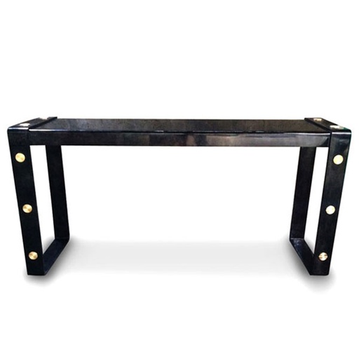 [3008] Lug Console (White,25x25x48H CM, Porcelain)