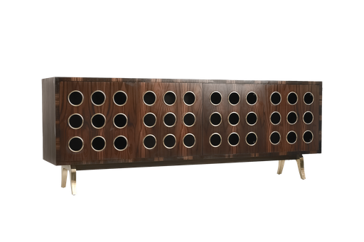 [7011-4DPBBP] Marseilles Credenza
(Parchment & Brass 4 Doors)