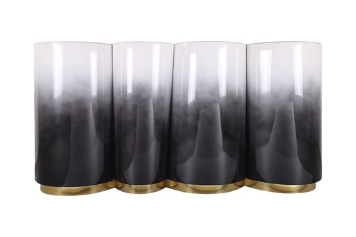 [7030-RO] Soho Buffet (Cream,174x57x81., Leather/Brass)