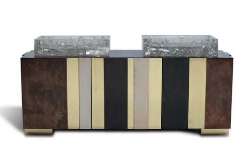 [VAN-7] Vergrano Double Vanity
(Parchment Variation & Brass)