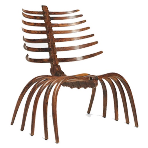 [9012] Teak Skeleton Chair (Brass,Brush Polished Brass)