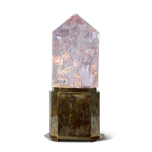 [TL-4] Mineral Obelisk (Grey,CC-80x85x77H ET-61x61x53H CM, Powder Coated Aluminum Frame)