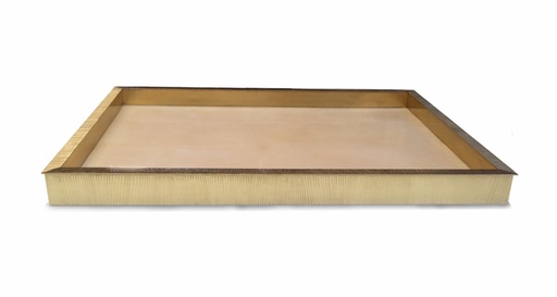 [T2-PN] Textured Brass Tray
(Natural) (Black/Cream,CC-88x83x80H CU-84x84x80H ALU-80x80x80H LF-87x86x80H RF-87x86x80H CT-113x69x50H ET-63x63x50H, Powder Coated Aluminum Frame)